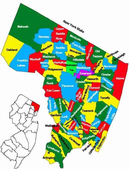 Bergen County Map - www.thisisriveredge.com