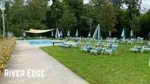Seating area at the River Edge Swim Club in River Edge, NJ | www.thisisriveredge.com