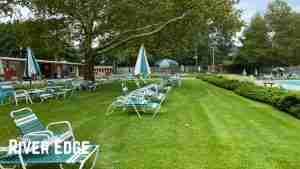 Seating area at the River Edge Swim Club in River Edge, NJ | www.thisisriveredge.com