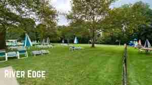 Seating area at the River Edge Swim Club in River Edge, NJ | www.thisisriveredge.com