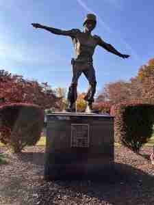 Soldier Statue at Veterans Memorial Park River Edge NJ www.thisisriveredge.com